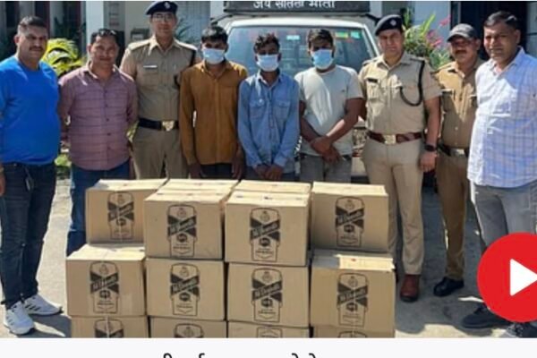 हरियाणा की शराब पर उत्तराखंड का मोनोग्राम लगाकर करते थे सप्लाई, गोदाम और वाहन पकड़ा, तीन गिरफ्तार